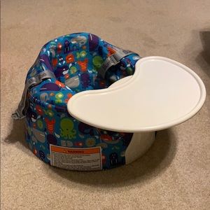 Bumbo seat with removable tray and cover